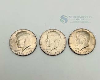 1976 U.S. Kennedy Bicentennial Half Dollar Coins