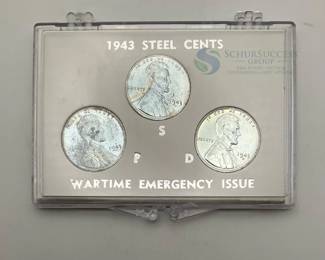 1943 Steel Lincoln Wheat Cents