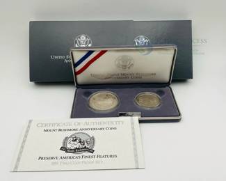 1991 Mount Rushmore Anniversary Coin Set