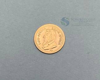 1980 Mini South African Krugerrand 8K Gold Coin
