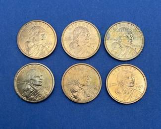 Sacagawea Dollar Coins, 2000, Philadelphia & Denver Mint