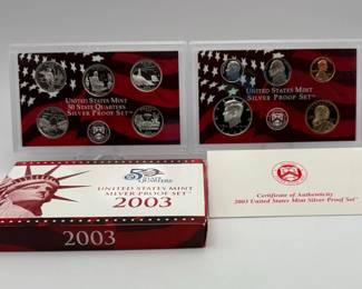 2003 US Mint Silver Proof Set