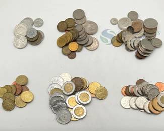 Diverse International Coin Collection with Pre-Euro Currencies