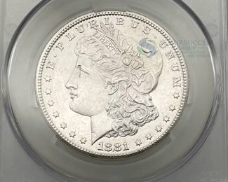 1881-S Morgan Silver Dollar, MS62