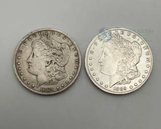 1889-O Morgan Silver Dollars