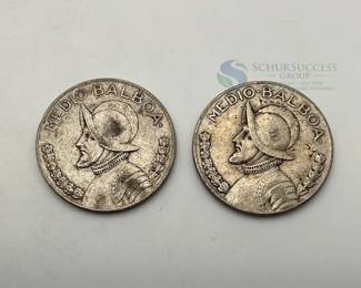 1930 Panama Medio-Balboa Coin