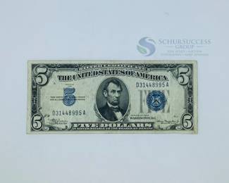 1953 US $5 Silver Certificate