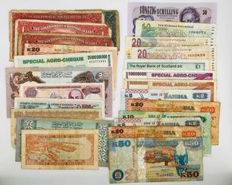 Diverse World Currency Collection