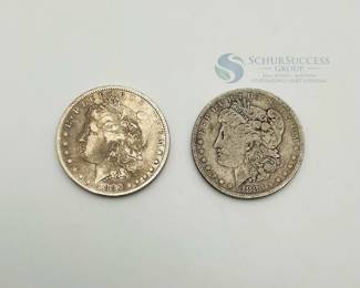 1883 Morgan Silver Dollars