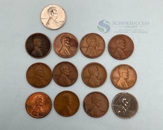 U.S. Lincoln Pennies Collection, Various Years