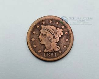 1851 US Large Cent
