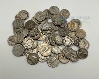 US Mercury Dimes
