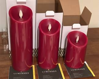 Luminara real flame effect candle candles, batteries not included. New