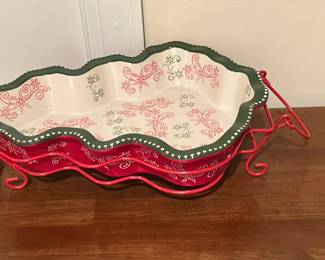 Temptations Christmas tree bakeware and stand