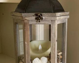 Hurricane Lantern with Remote Control Candle $125. 2 available