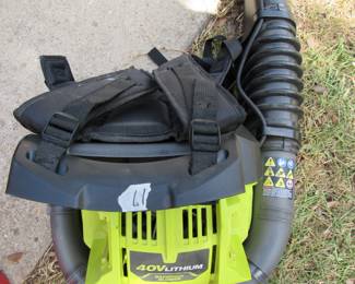 Ryobi Back Pack Blower - Almost New