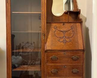 Antique side by side secretary