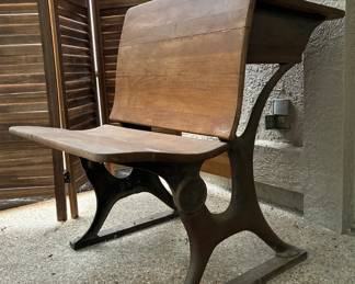 Antique school desk