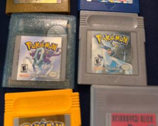 Game Boy game cartridges including Pokémon