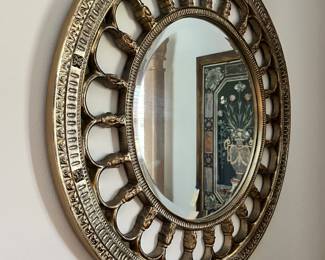 Huge round mirror