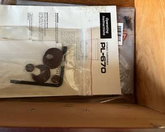 Directions for Pioneer turntable