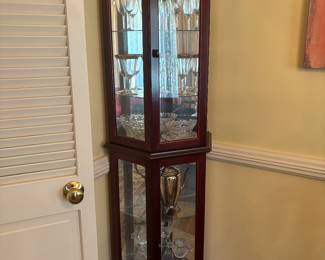 DISPLAY CABINETS/ SOME GLASSWARE MAY NOT BE IN SALE
