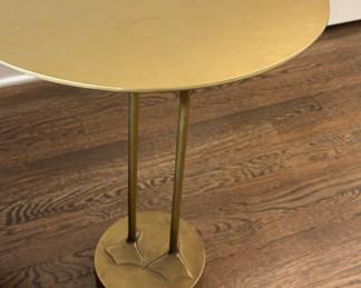 CB2 Brass Bird Outdoor Table close up