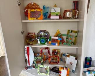Glass Colorful Art- Clocks and Frames