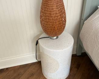 Terrazzo Drum Indoor/Outdoor Round Side Table (15")