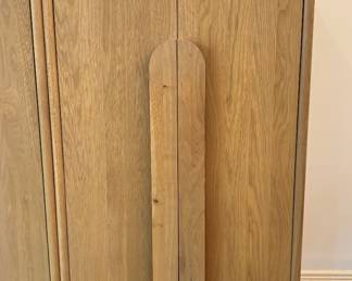 1 Crate and Barrel Annie Natural Storage Cabinet White Oak