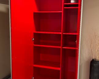 CB2 Lacquer Wardrobe/Storage Cabinet