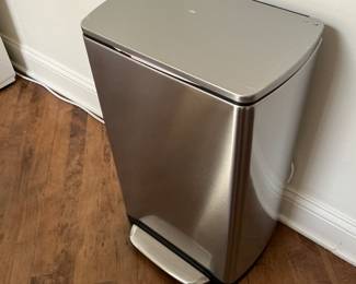 Silver Trash Can