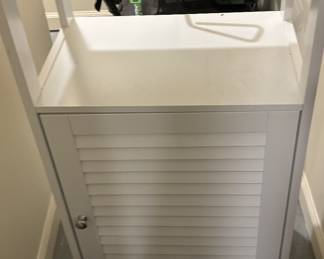 White Wood Storage Cabinet