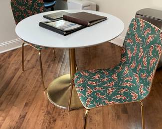 Anthropologie Colloquial Tamsin Dining Chair Tiger Print