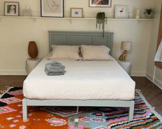 Cleasby Bed, Platform Bed, Bed Frame, Bed Frame with Headboard, Wood Bed Frame