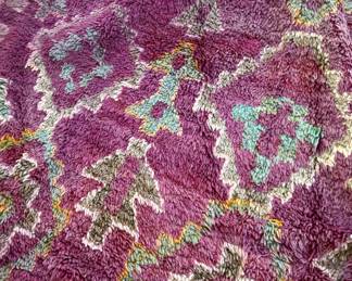 Close up on large rug