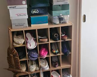 New and used shoes.