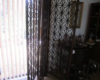 Teak wall unit