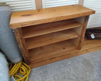 Log bookcase