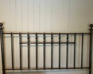 Brass King Size Headboard with Bed Frame