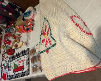 Crocheted Christmas Tree Skirt