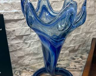 Blown glass bowl