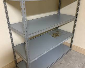Metal garage shelves