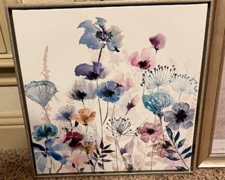 Floral canvas picture
