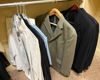 Men’s shirts and blazers