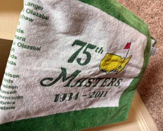 75th Masters towel