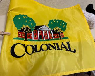 Colonial golf pin flag