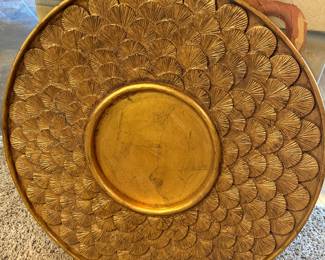 Large gold colored plate / wall decor