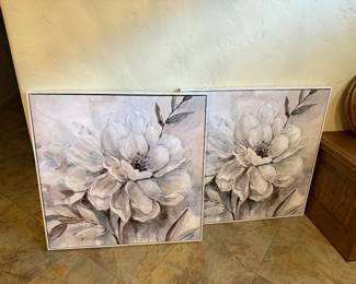 Floral canvas wall art