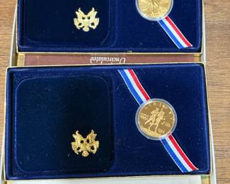 1984 Commemorative Olympic GOLD Coins